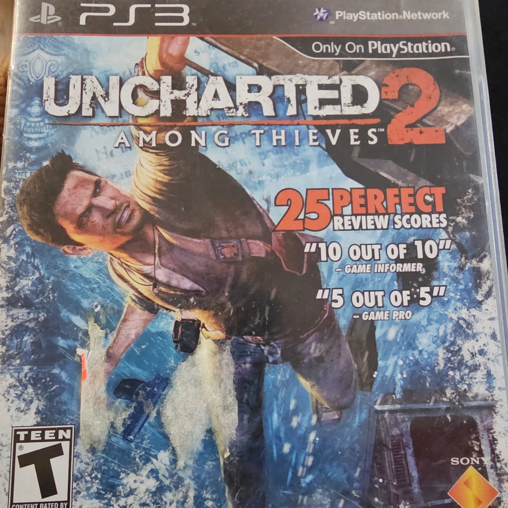 Uncharted 2: Among Thieves for PS3 - Blue Cover